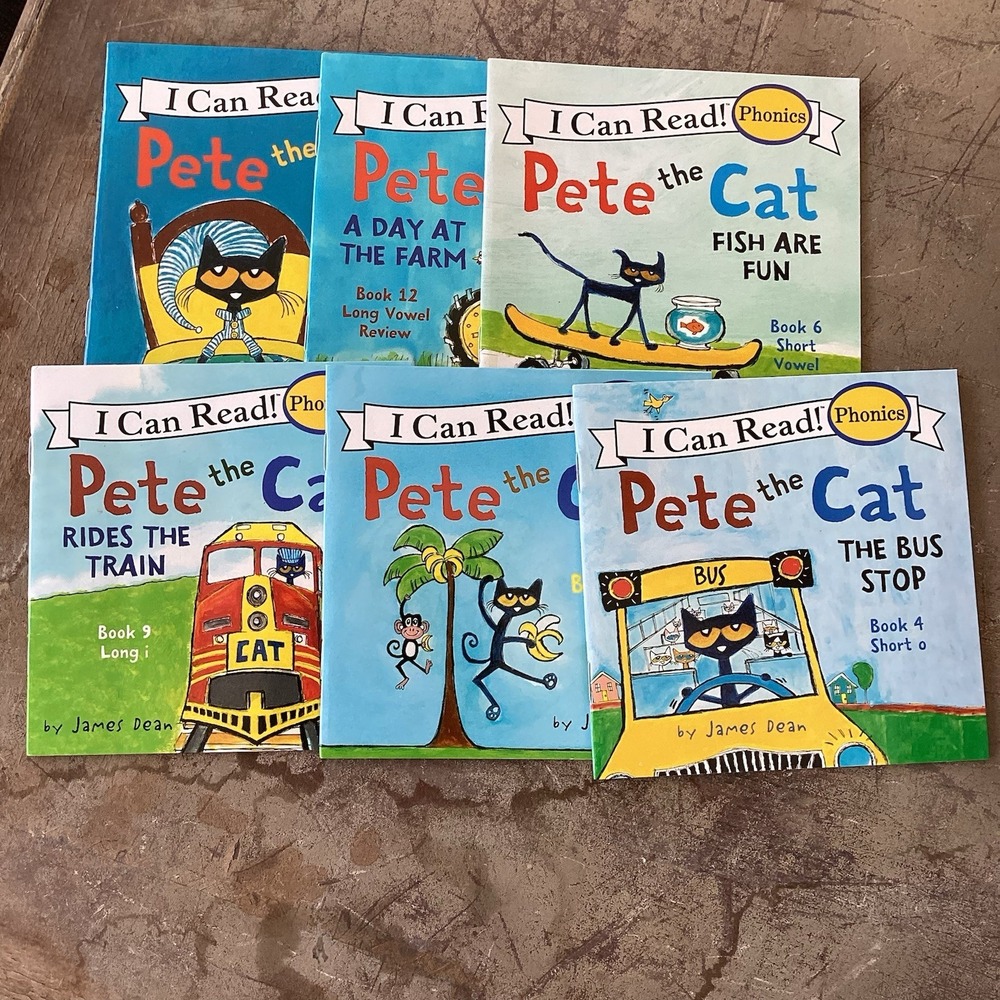 Pete the Cat Phonics Mini Kids Books Lot Of 6